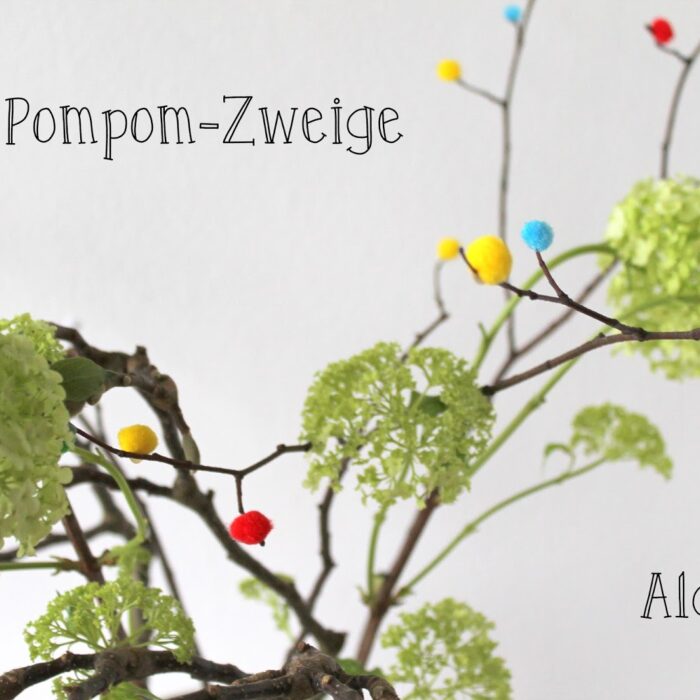 DIY Pompom-Zweige und Frühblüher wie Magnolien in da House!