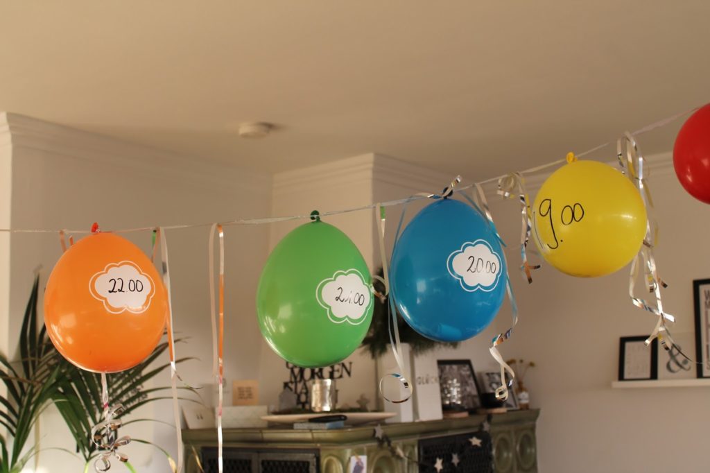 Countdown Ballons Silvester New Years eve