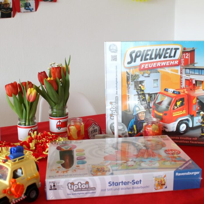 “Alarm es kommt ein Notruf an…” – unsere Feuerwehr-Geburtstagssause mit vielen Geschenk- und Spielideen zum 3. Geburtstag geht weiter [enthält Produkt-Sponsorings]