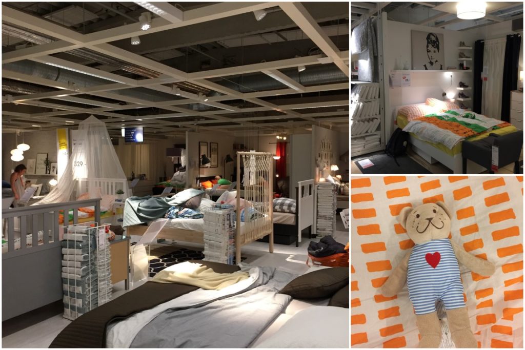 IKEA Family Midsommar Uebernachten im IKEA Einrichtungshaus Koeln Betten beziehen