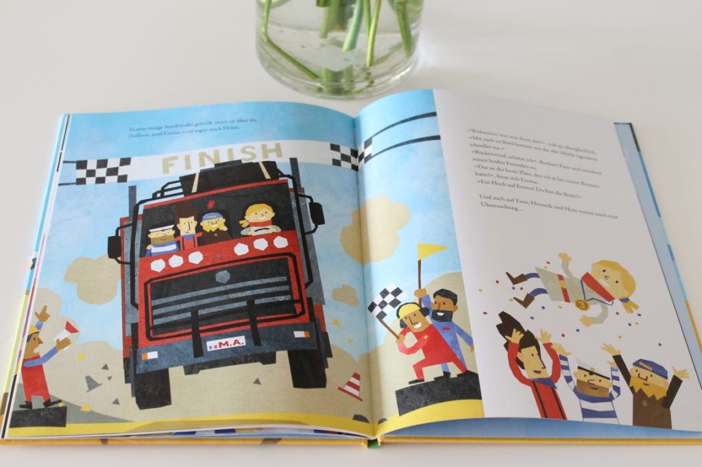 Neuerscheinung Kinderbuch Fiete Bilderbuch Das verrueckte Rennen inkl Verlosung neue App Fiete Cars Jules kleines Freudenhaus