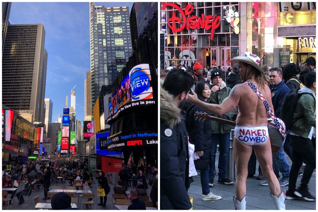 Times Square naked Cowboy