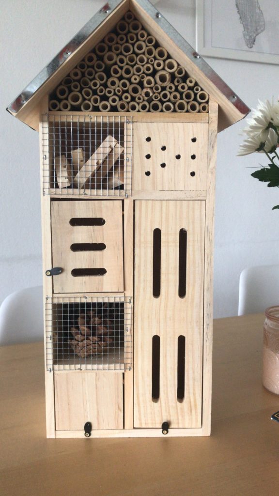 Insektenhotel Abschiedsgeschenk vorher