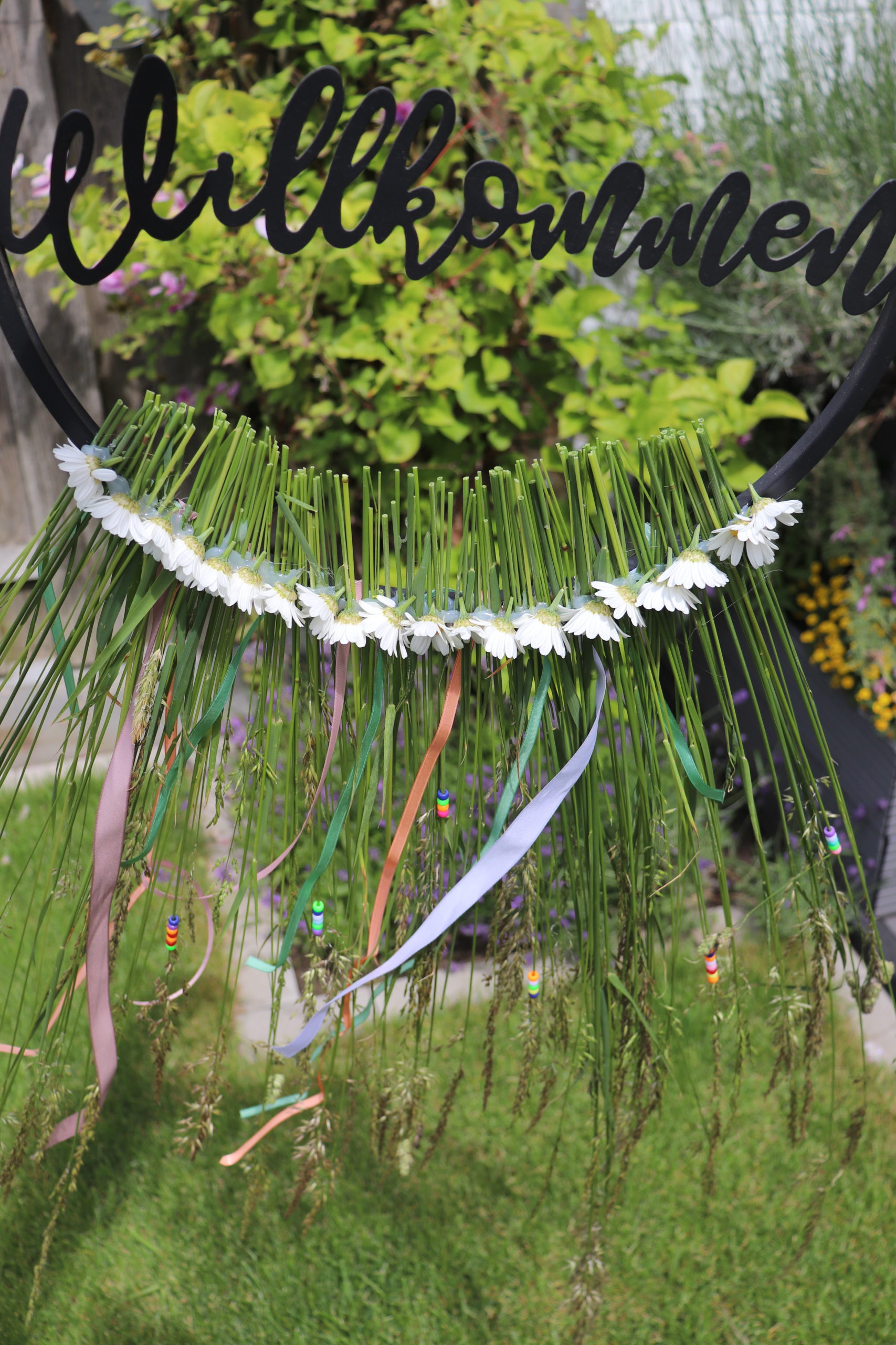 Mittsommer Kranz Garten