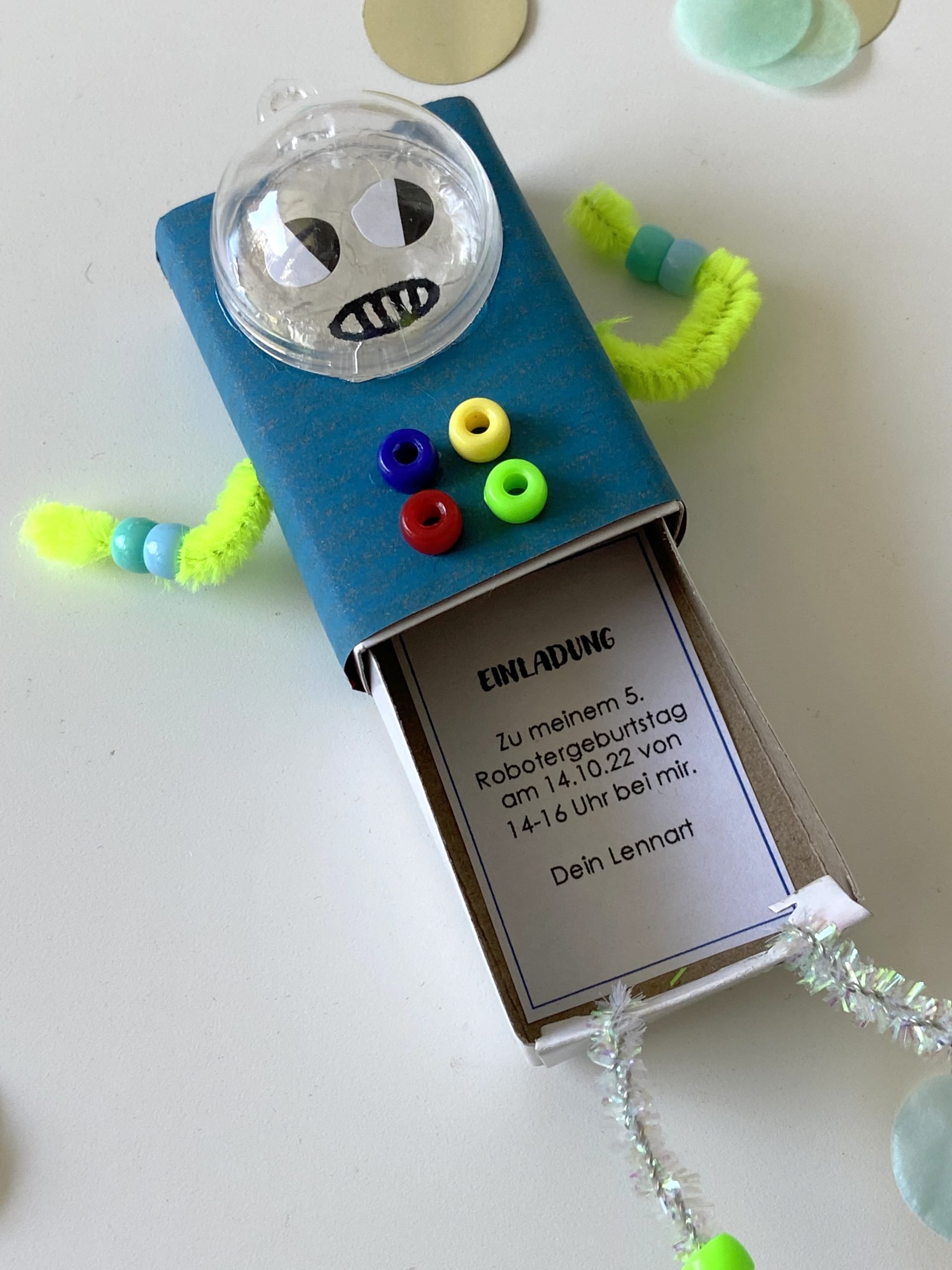 Roboter Party zum 5. Kindergeburtstag Jules kleine Freuden