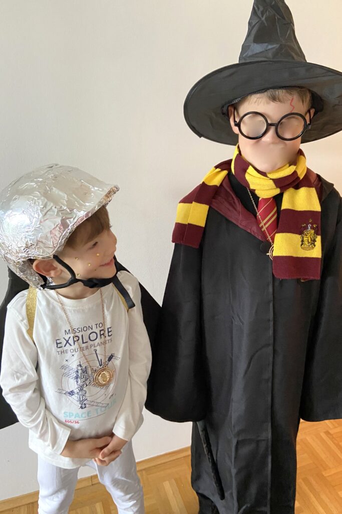 Kostüm Astronaut und Harry-Potter