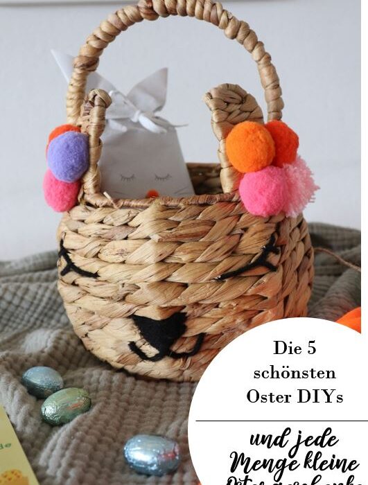 Hopp, Hopp ins Körbchen – 5 schöne DIY und kleine Geschenkideen zu Ostern