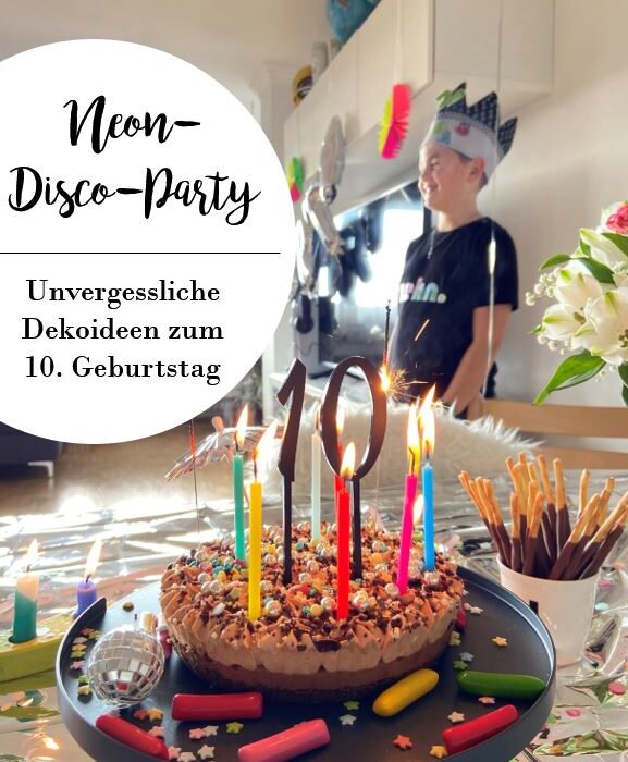 Disco-Party Dekoideen zum 10. Geburtstag