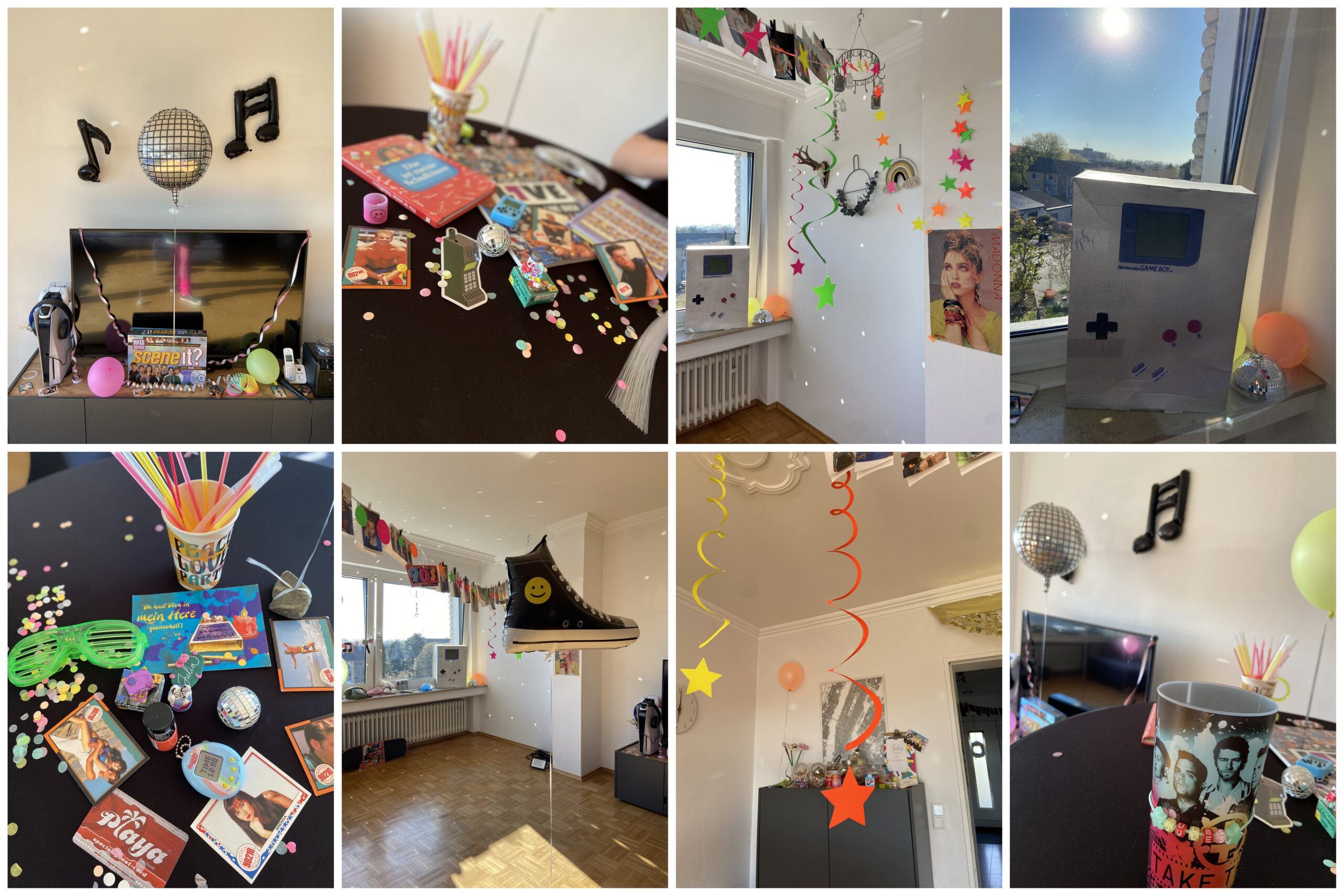 90er Party Deko