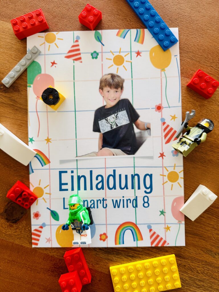 LEGO Geburtstag Einladungen