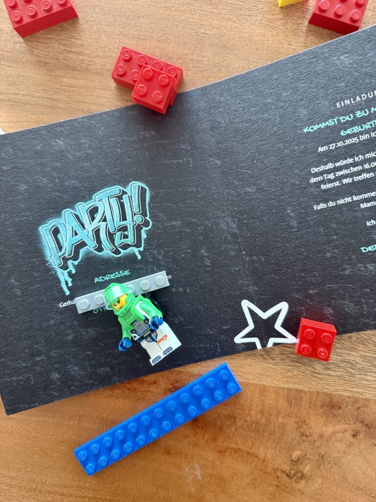 LEGO Geburtstag Einladungen