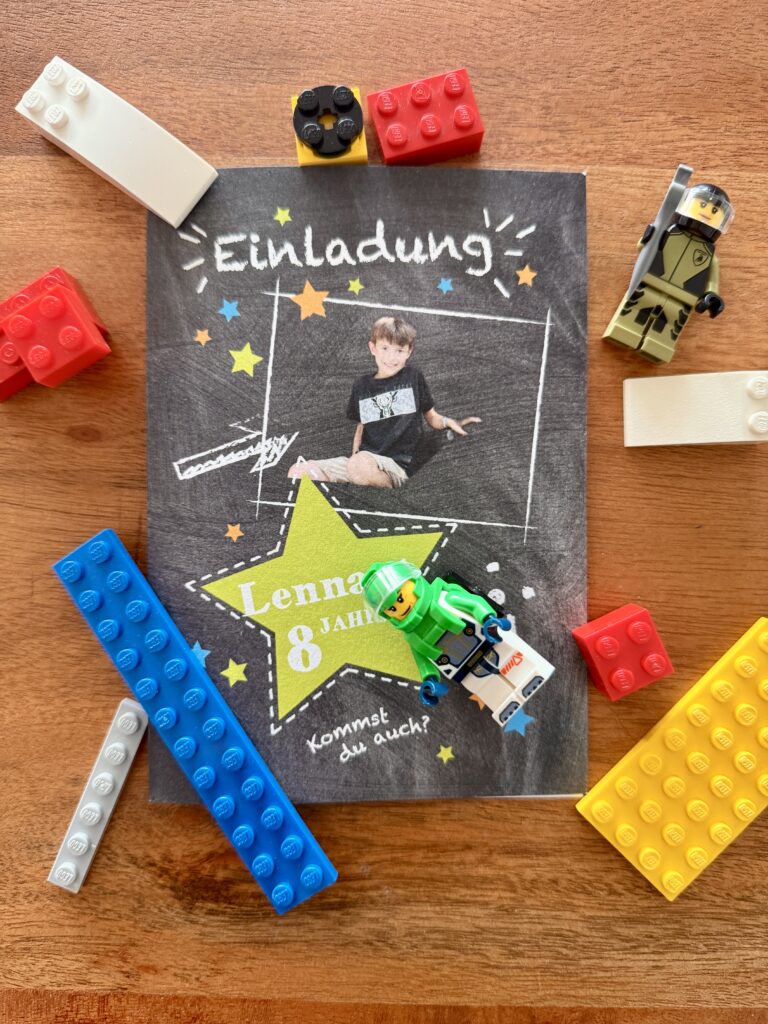 LEGO Geburtstag Einladungen