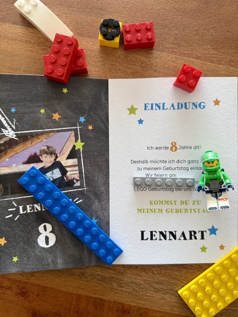 LEGO Geburtstag Einladungen