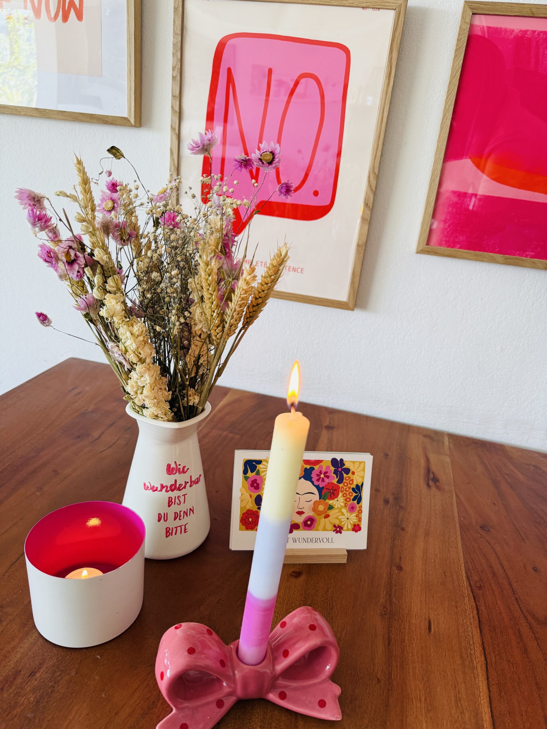 Dekoora Esszimmer pink orange